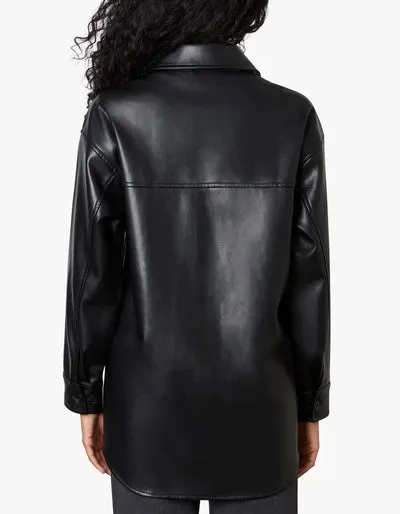 Vegan Leather Shacket