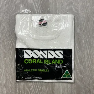Vintage Bonds Coral Island Athletic singlet Size 18/100cm (New) Made in Aus
