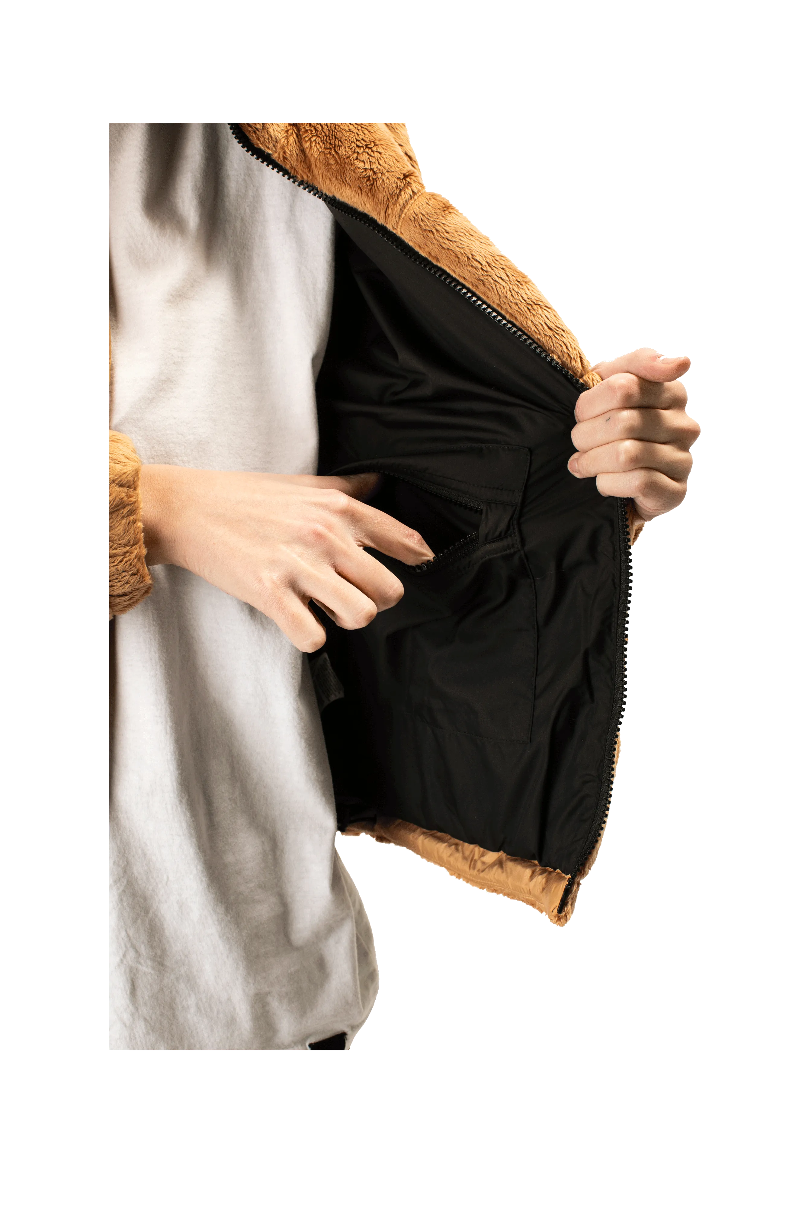W Versa Velour Nuptse Jacket