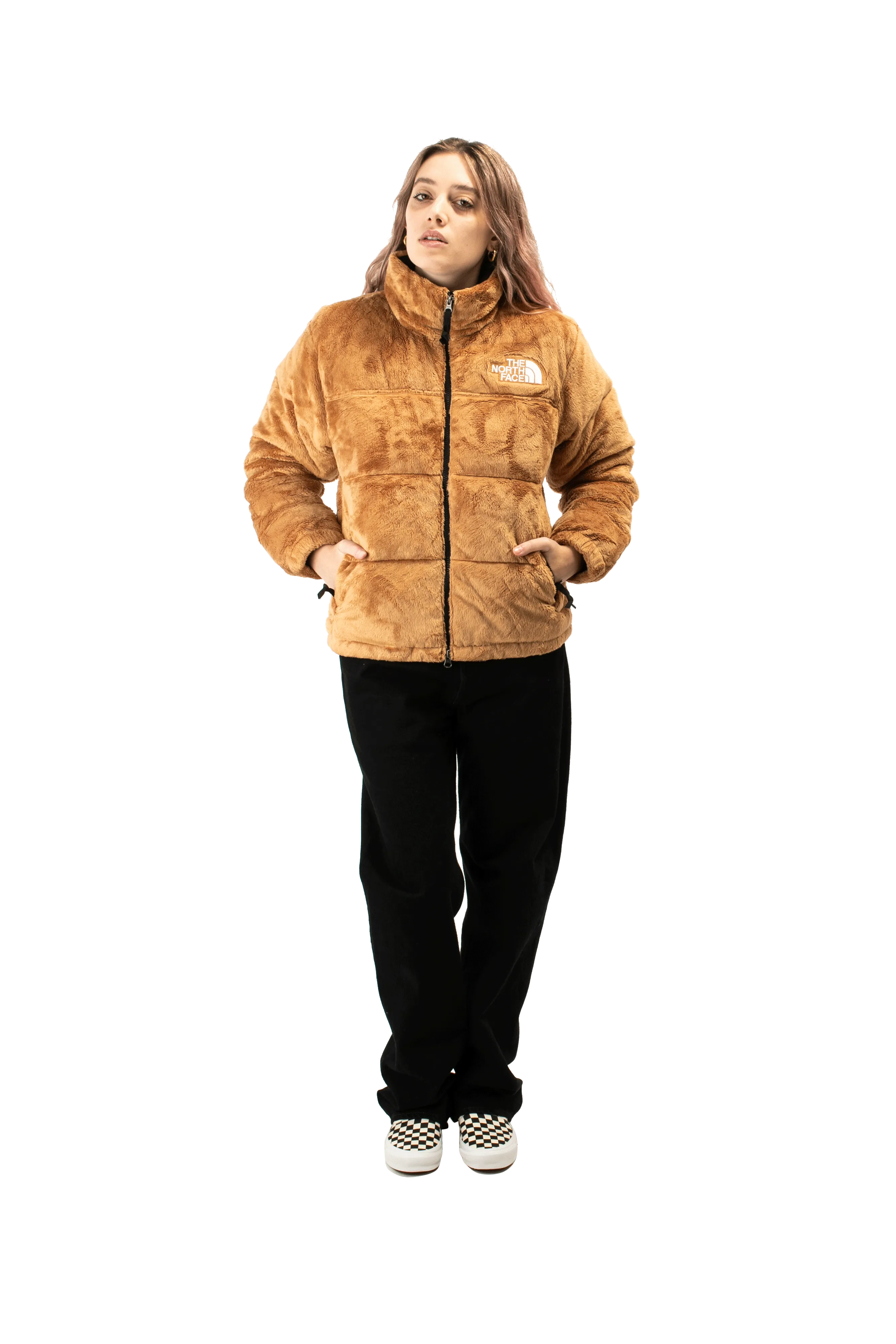 W Versa Velour Nuptse Jacket