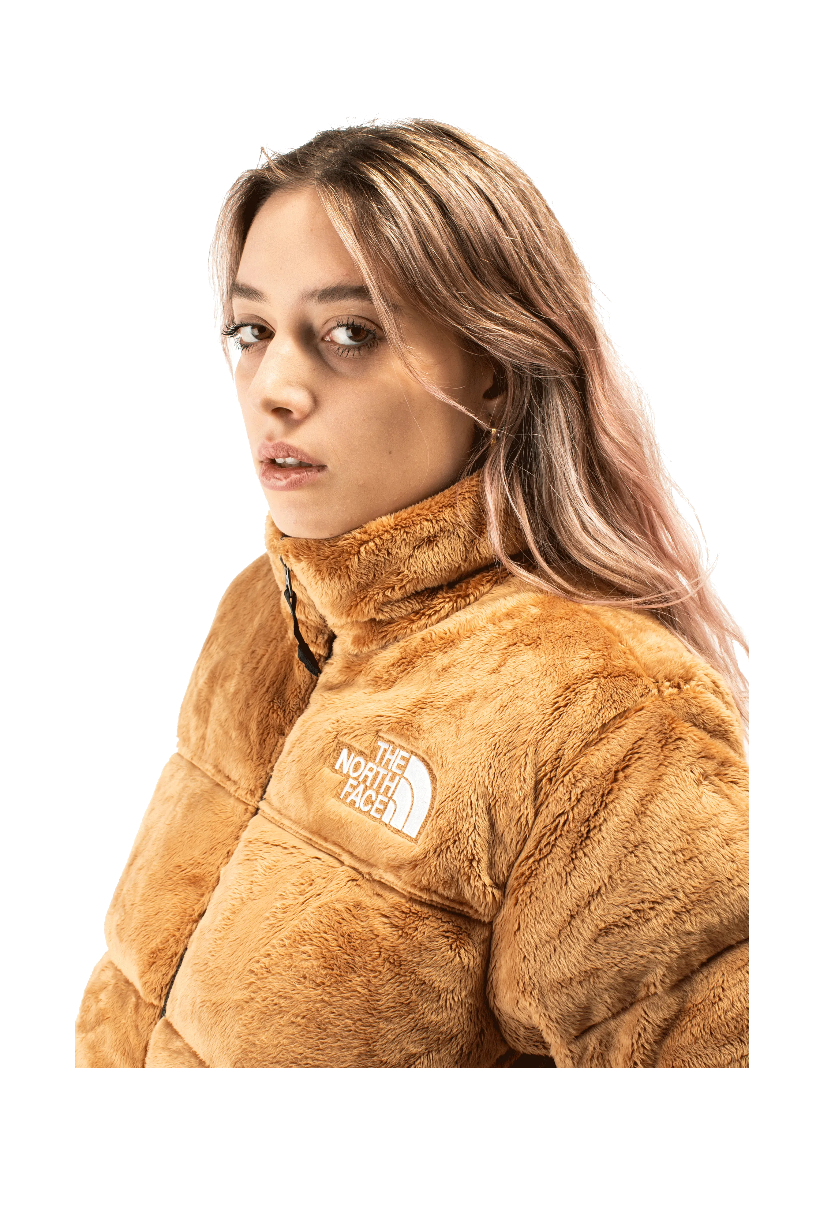 W Versa Velour Nuptse Jacket