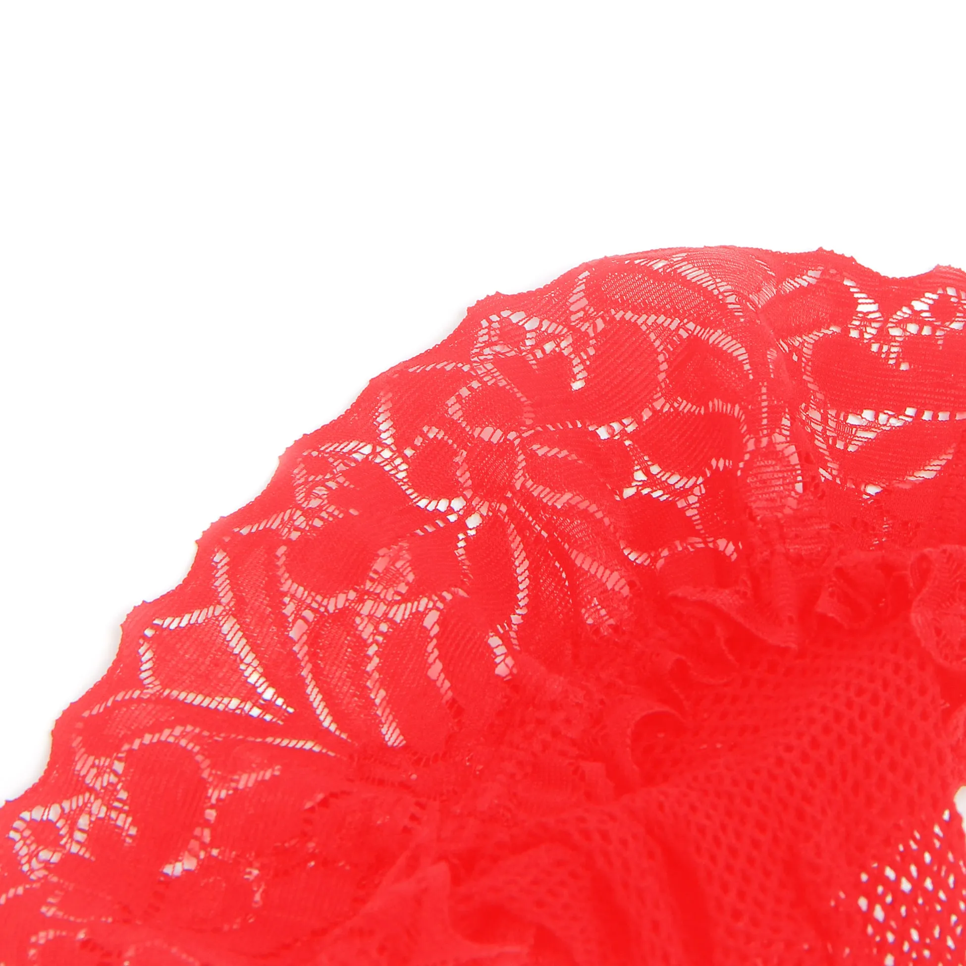 White & Black & Red  Fishnets Thigh High Stockings Silicone Lace Top Stay Up Sheer Hosiery