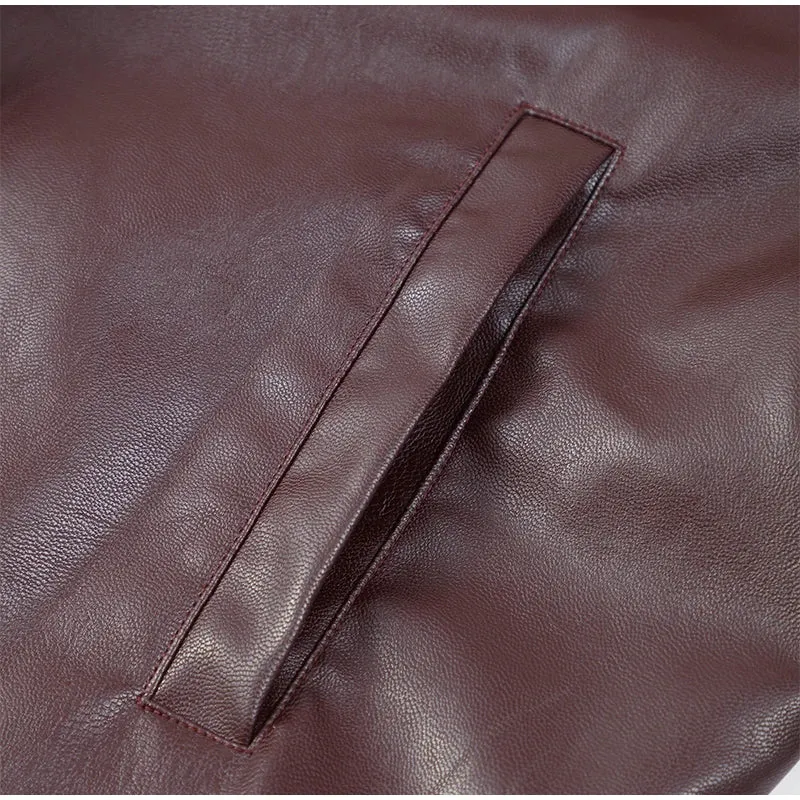 Winta - Chic Cropped Leather Jacket