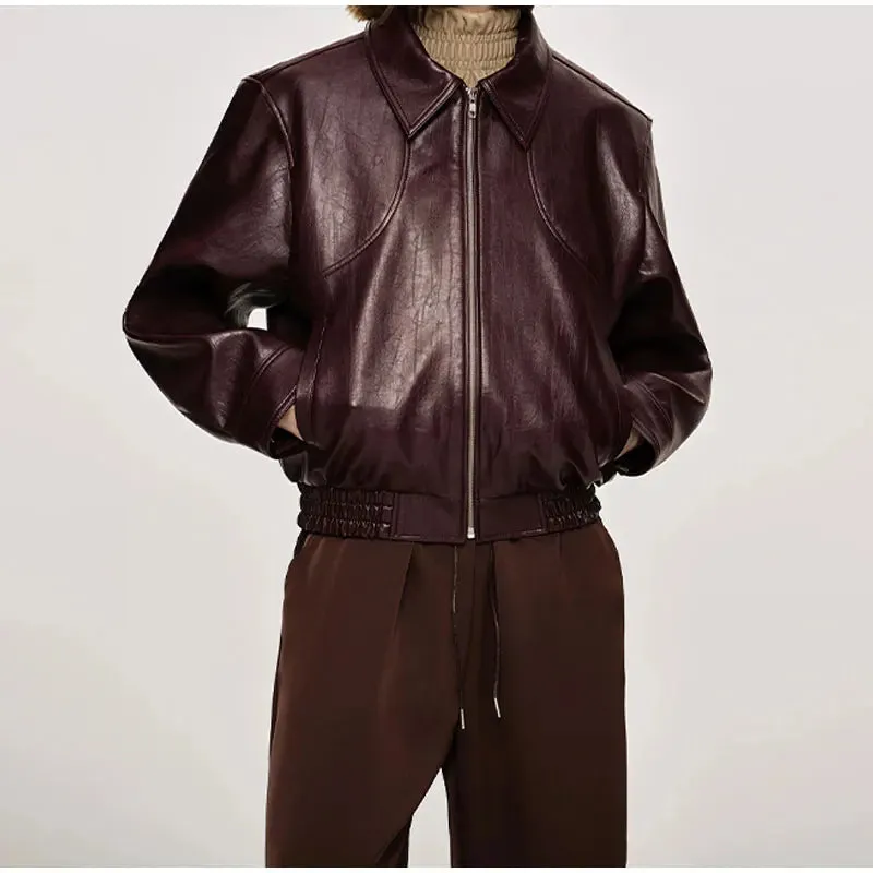 Winta - Chic Cropped Leather Jacket
