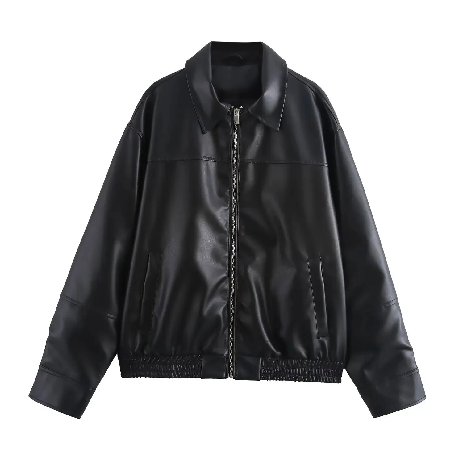 Winta - Chic Cropped Leather Jacket