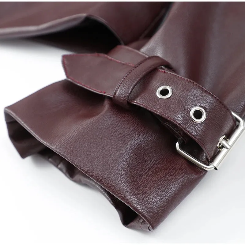 Winta - Chic Cropped Leather Jacket