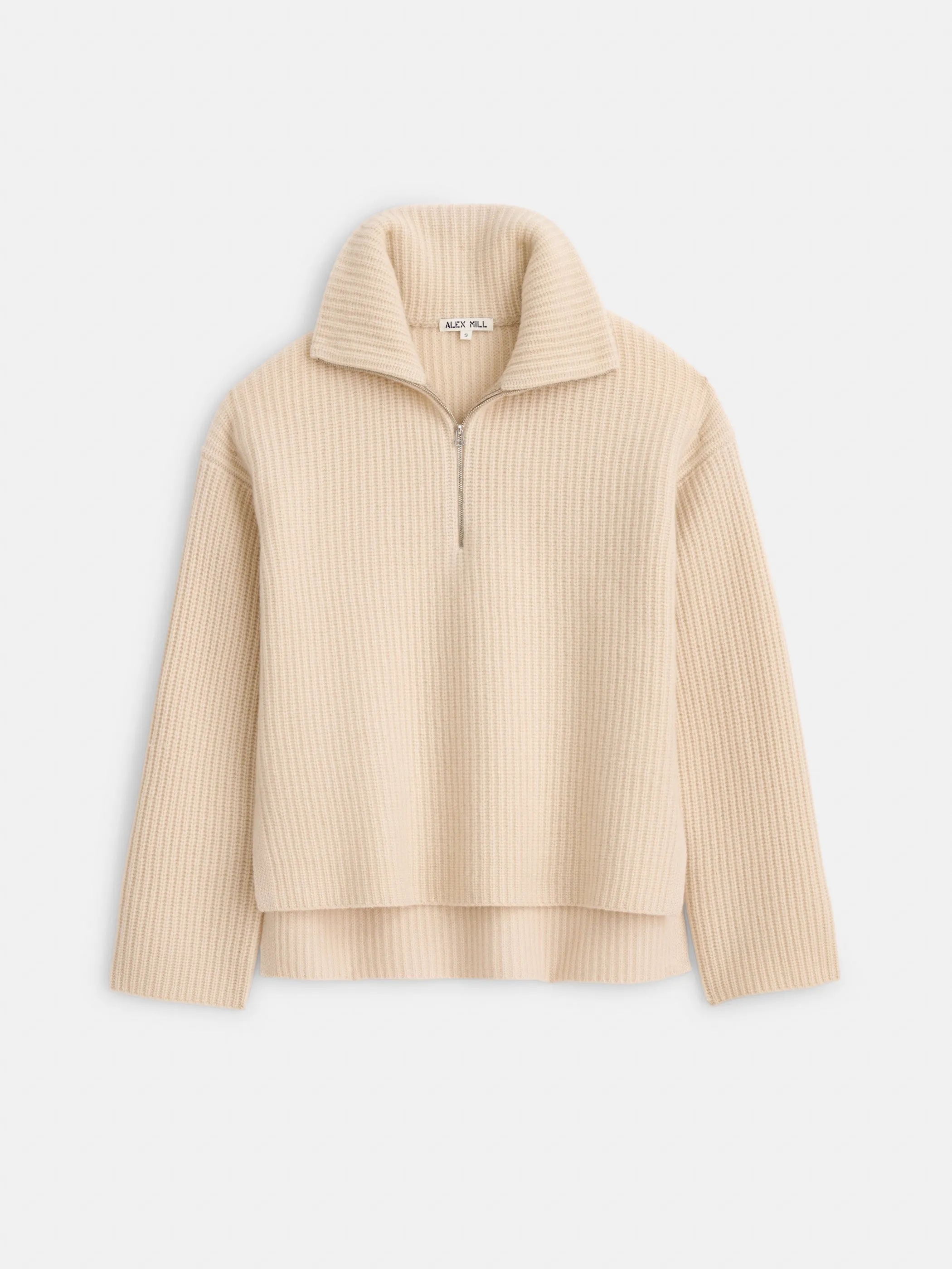 Women | Felix Zip Sweater | Merino Wool Buttermilk