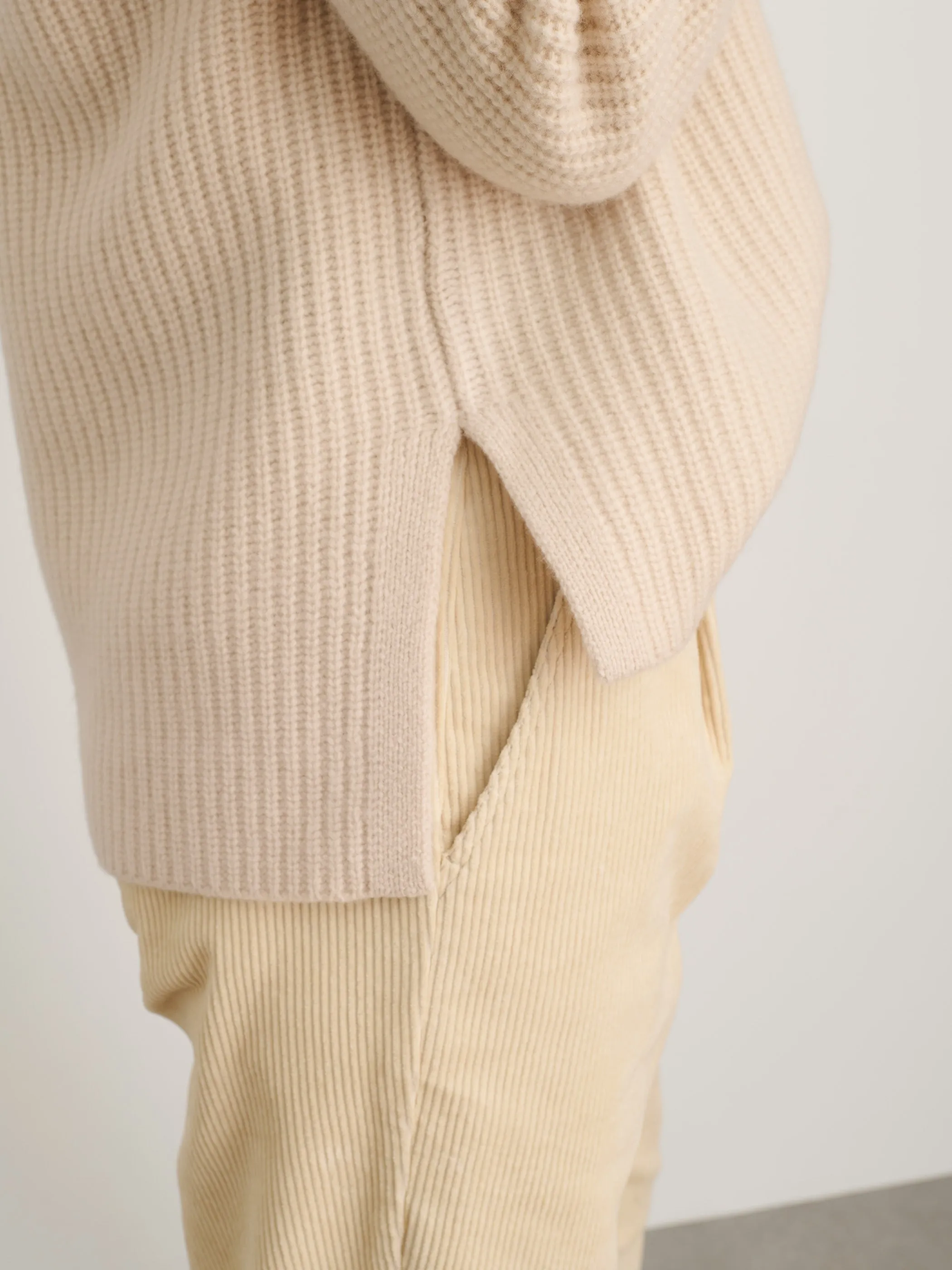 Women | Felix Zip Sweater | Merino Wool Buttermilk