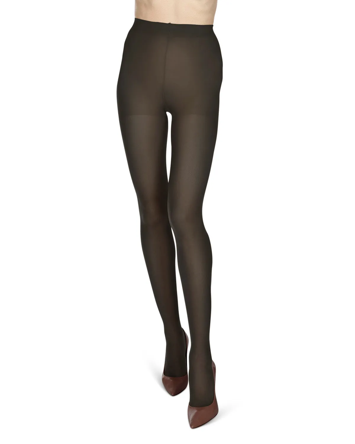Women's 12 Denier Soft Sheen Crystal Sheer Control Top Pantyhose