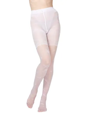 Women's Ambition Sheer Control Top Flower Pantyhose