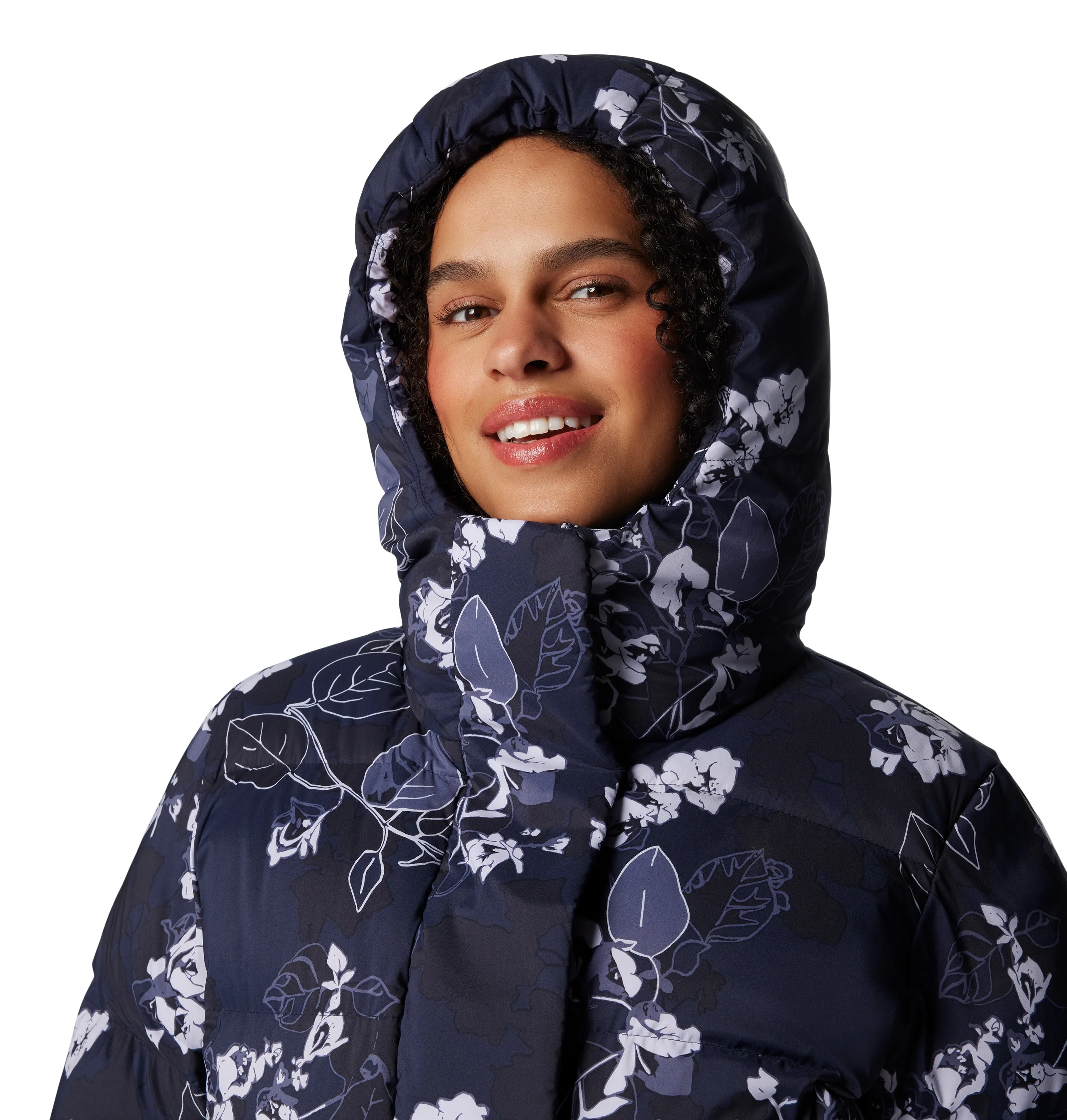 Women's Boundless Days Print Long Down Jacket Outerwear