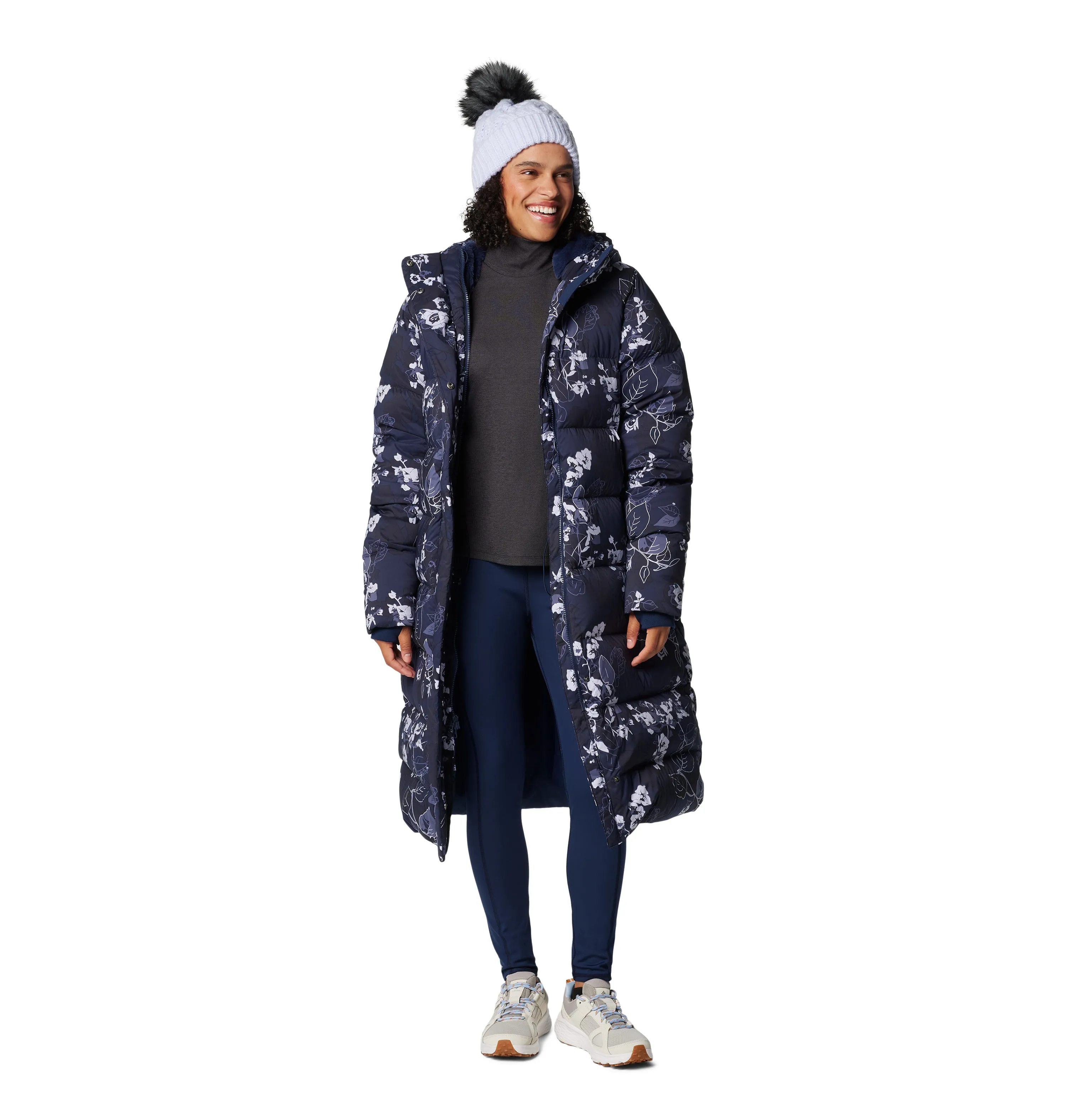 Women's Boundless Days Print Long Down Jacket Outerwear