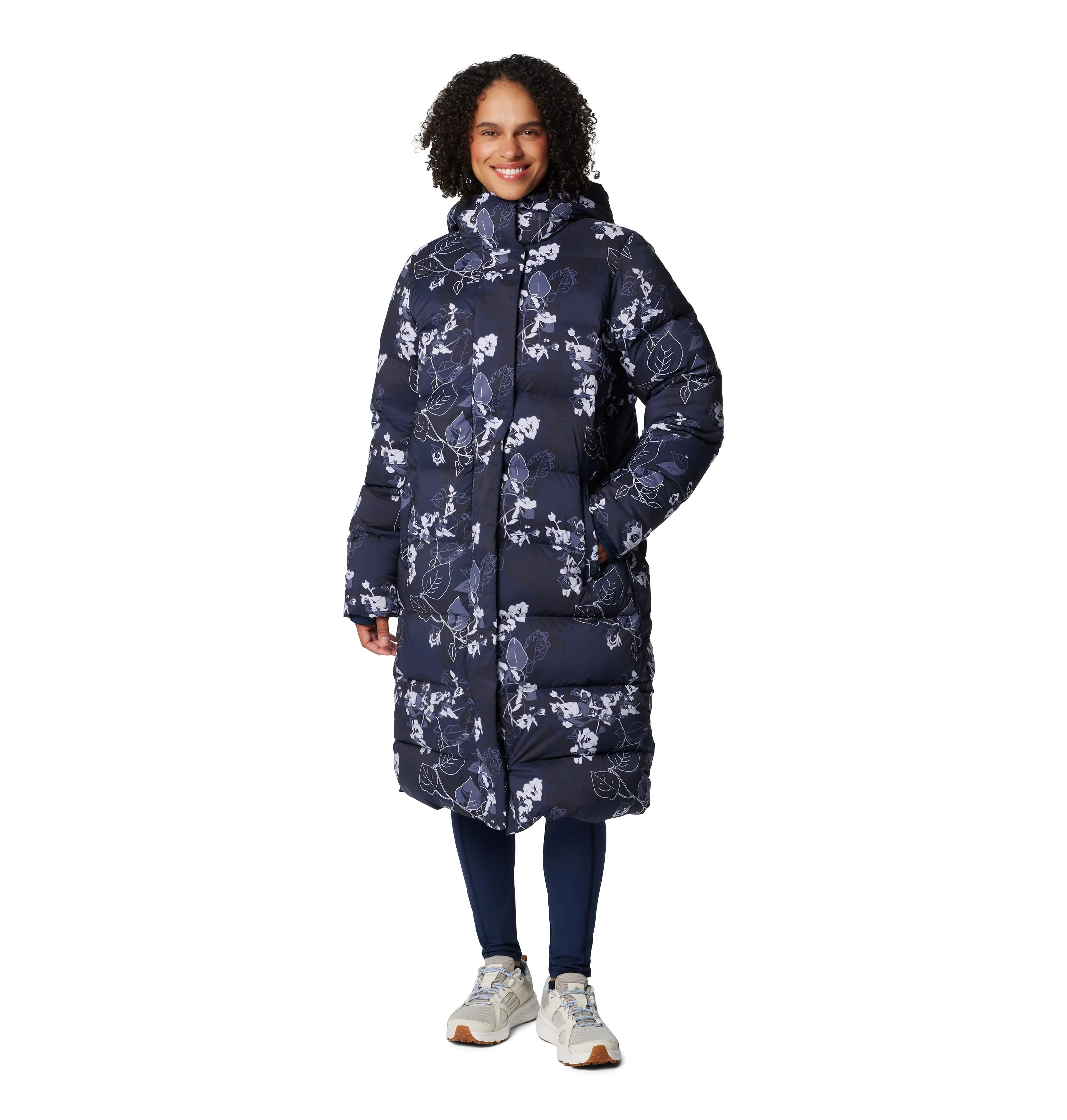 Women's Boundless Days Print Long Down Jacket Outerwear
