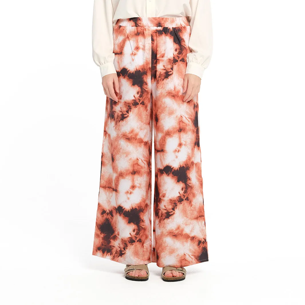 Womens Golden Tie Dye Palazzo Pant