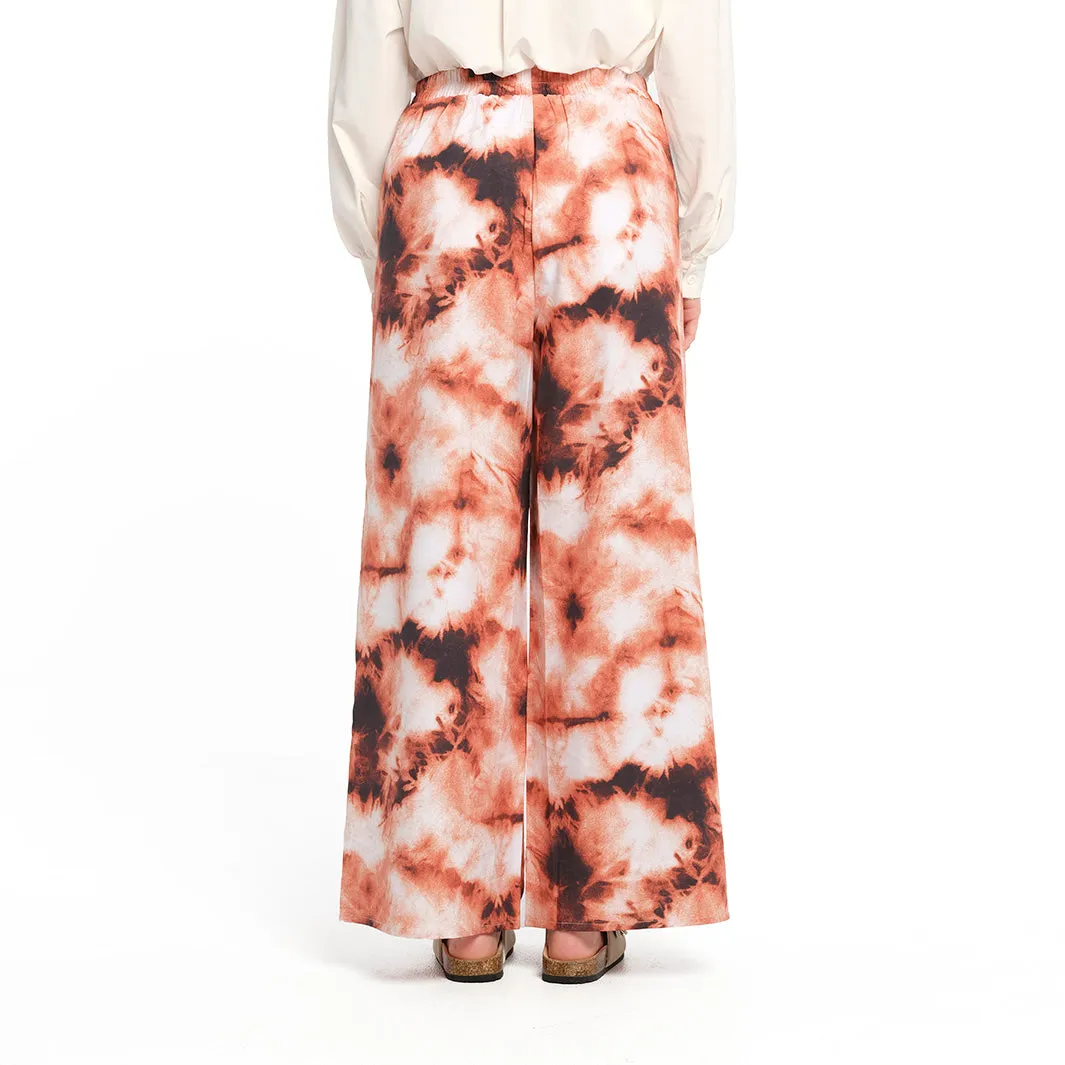 Womens Golden Tie Dye Palazzo Pant