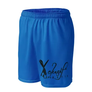XCLUSIF POETIX BLUE & BLACK Unisex mesh shorts