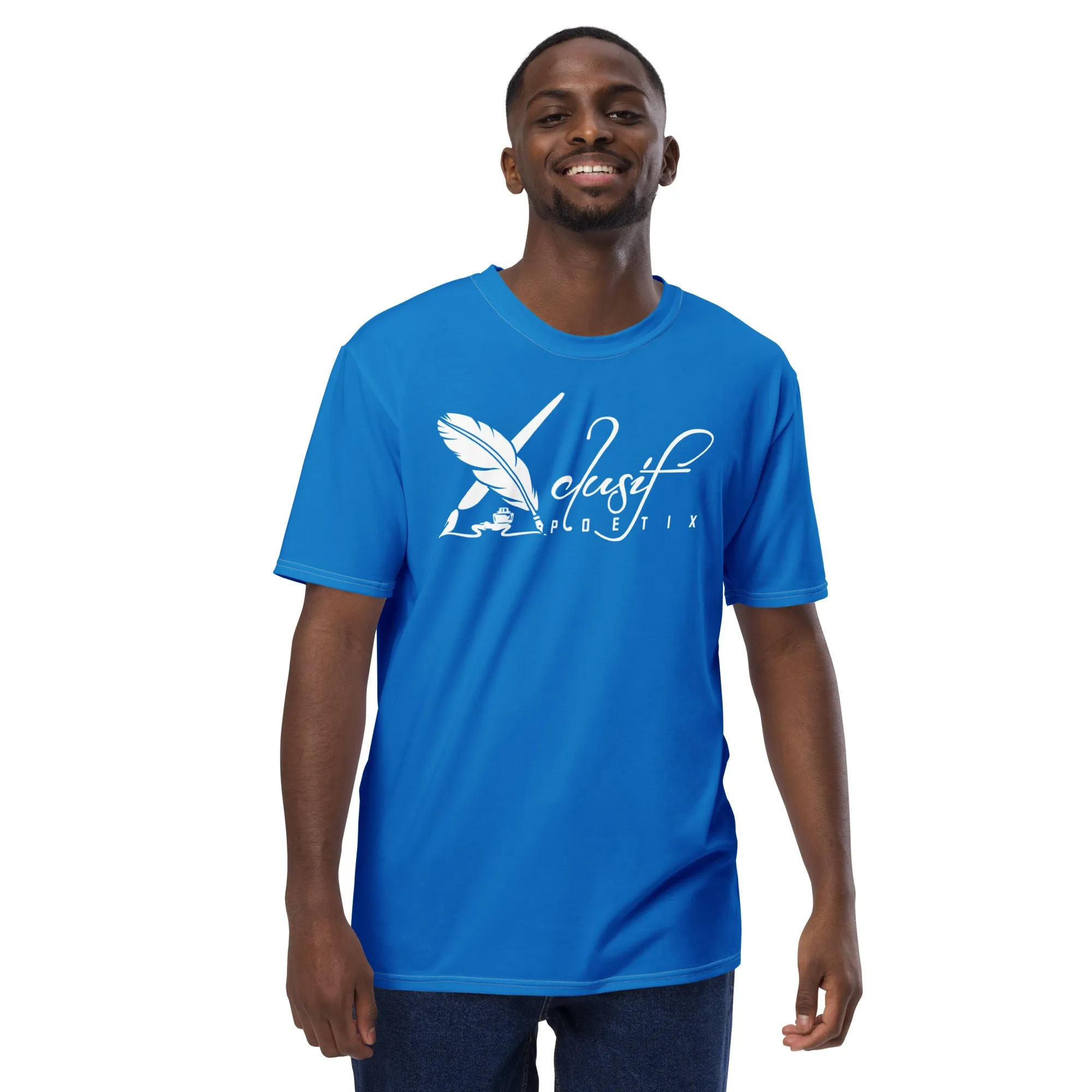 XCLUSIF POETIX BLUE & WHITE Men's t-shirt