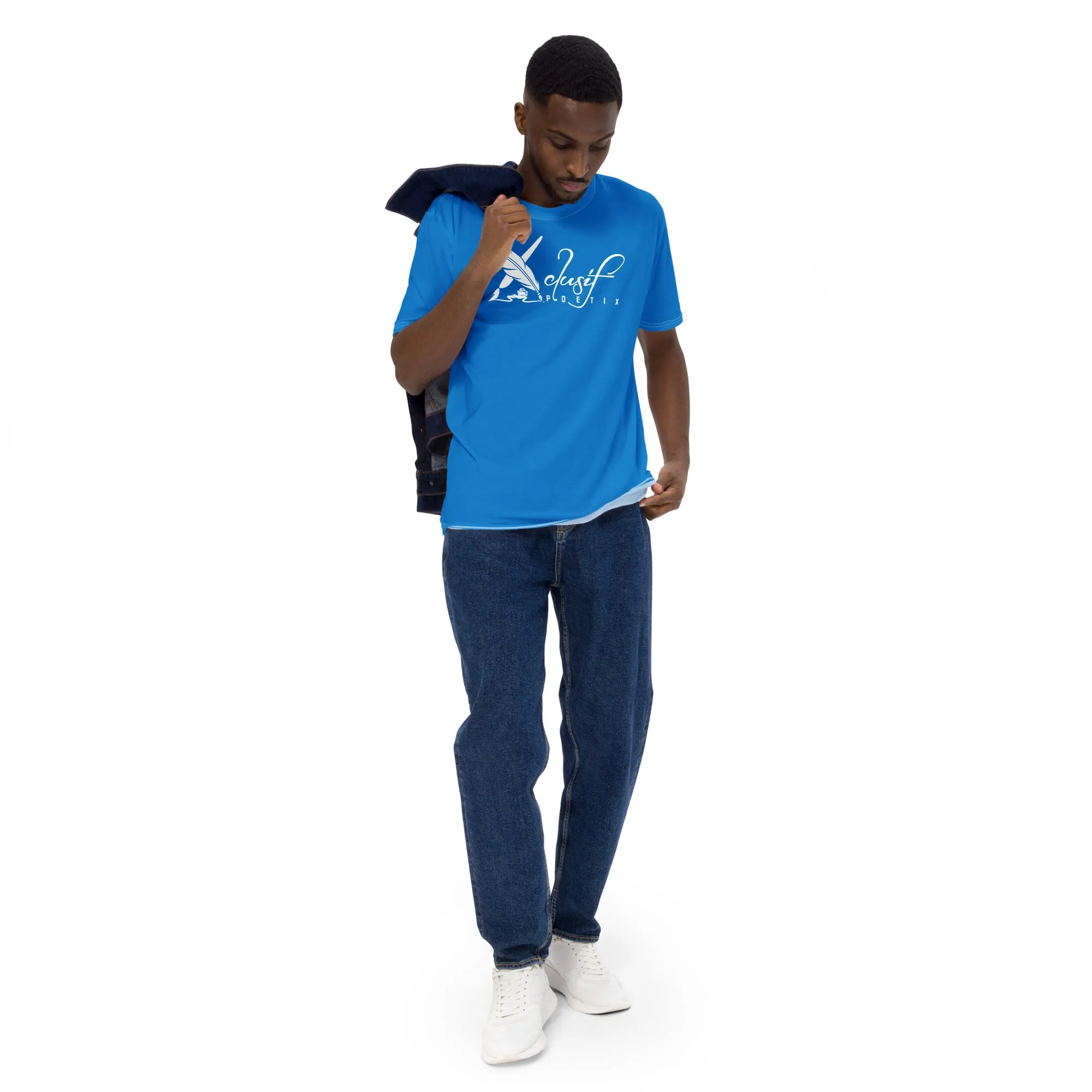 XCLUSIF POETIX BLUE & WHITE Men's t-shirt