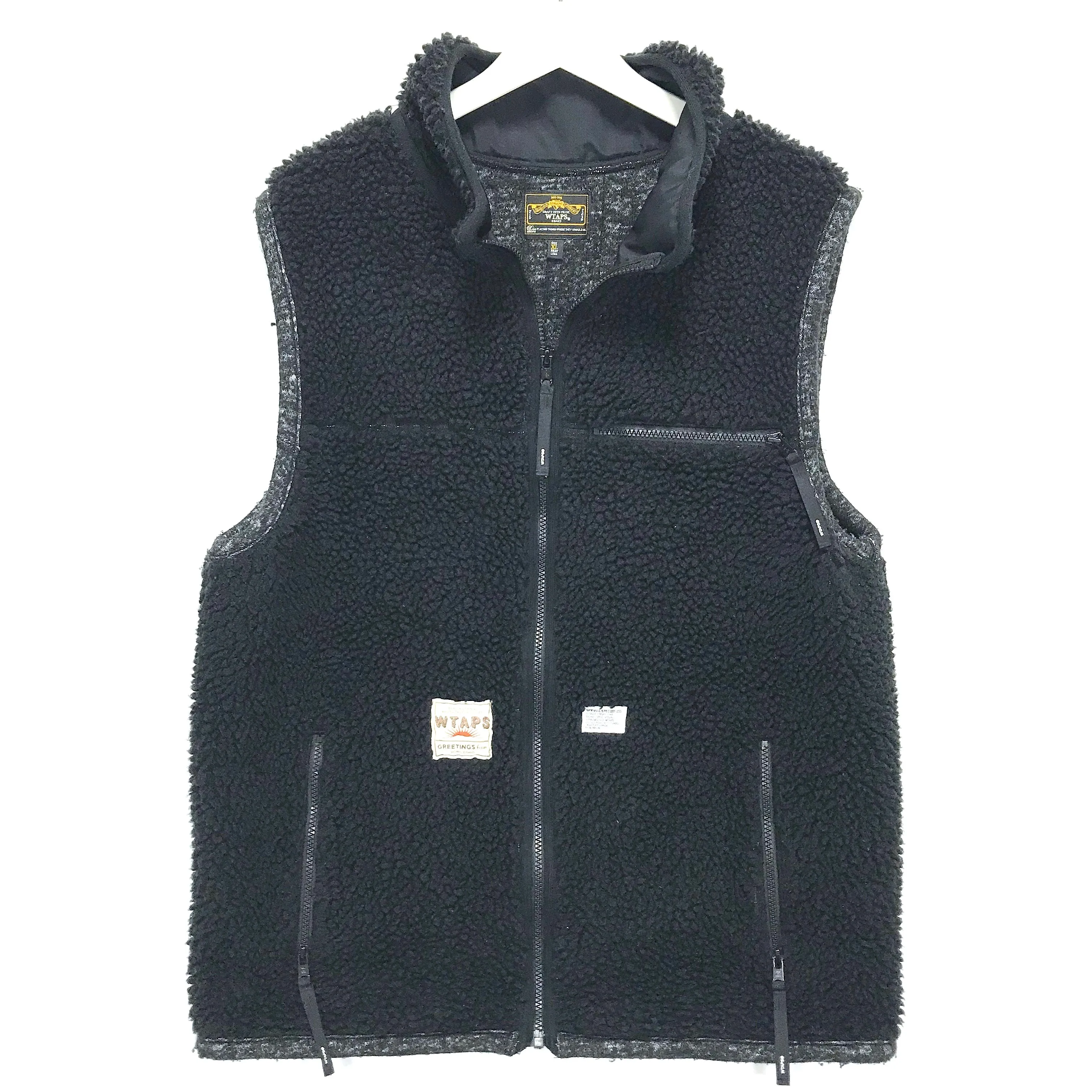 [XL] WTaps SS09 Polar Boa Fleece Vest Black
