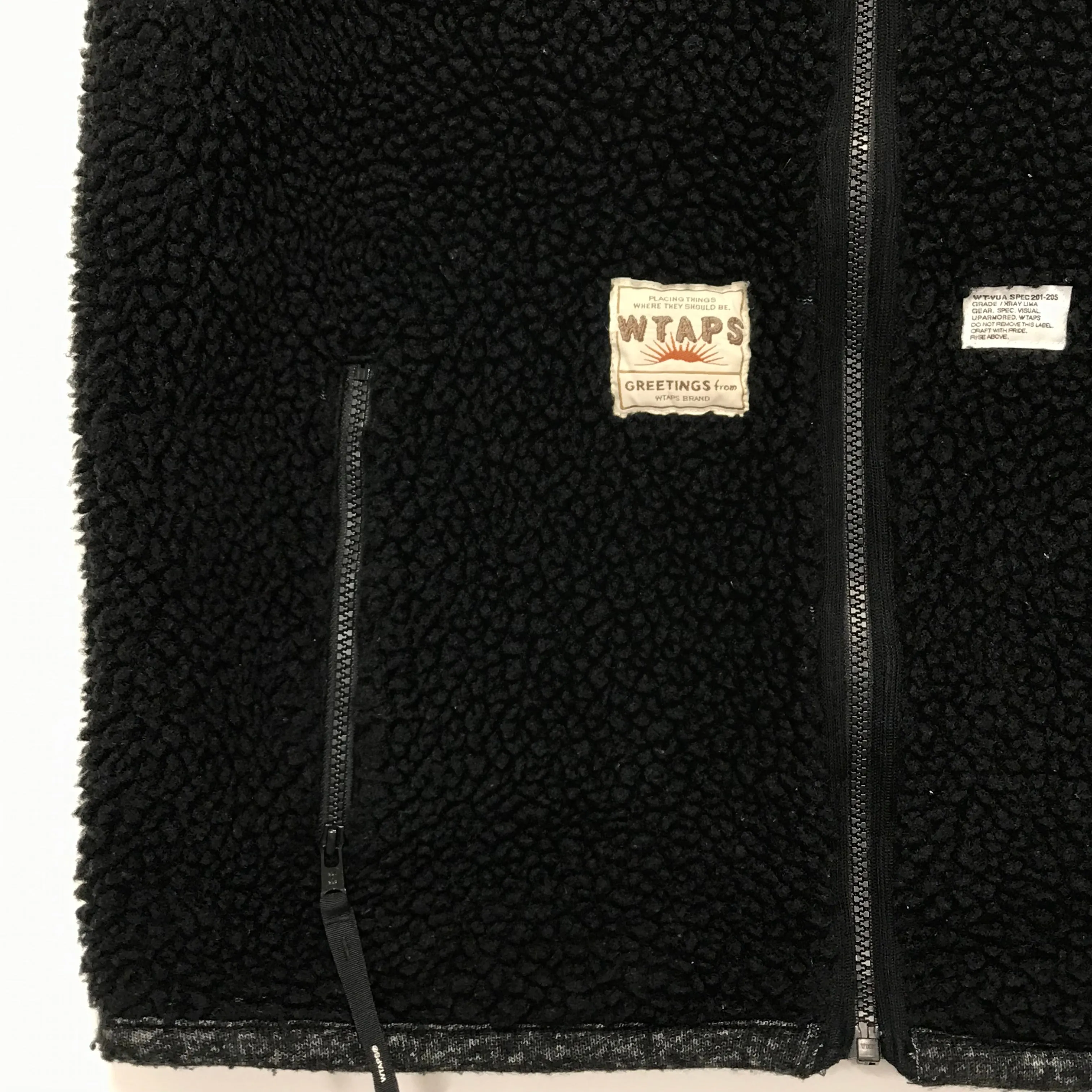 [XL] WTaps SS09 Polar Boa Fleece Vest Black