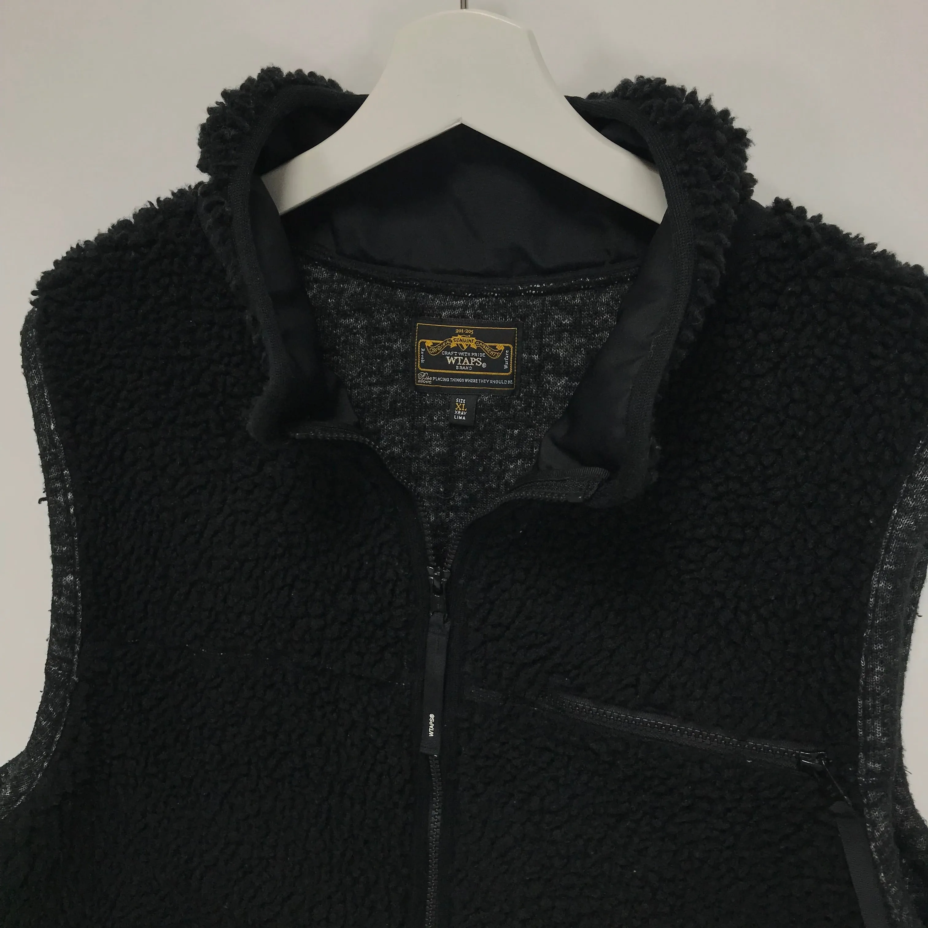 [XL] WTaps SS09 Polar Boa Fleece Vest Black