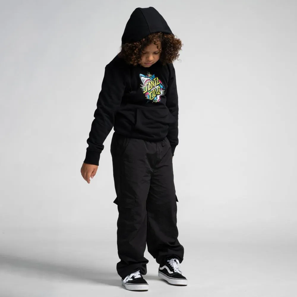 Youth Shark Dot Front Santa Cruz Youth Hood