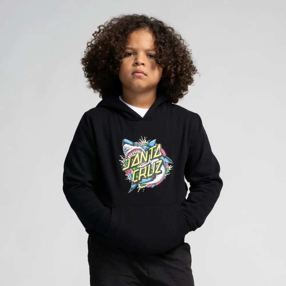 Youth Shark Dot Front Santa Cruz Youth Hood