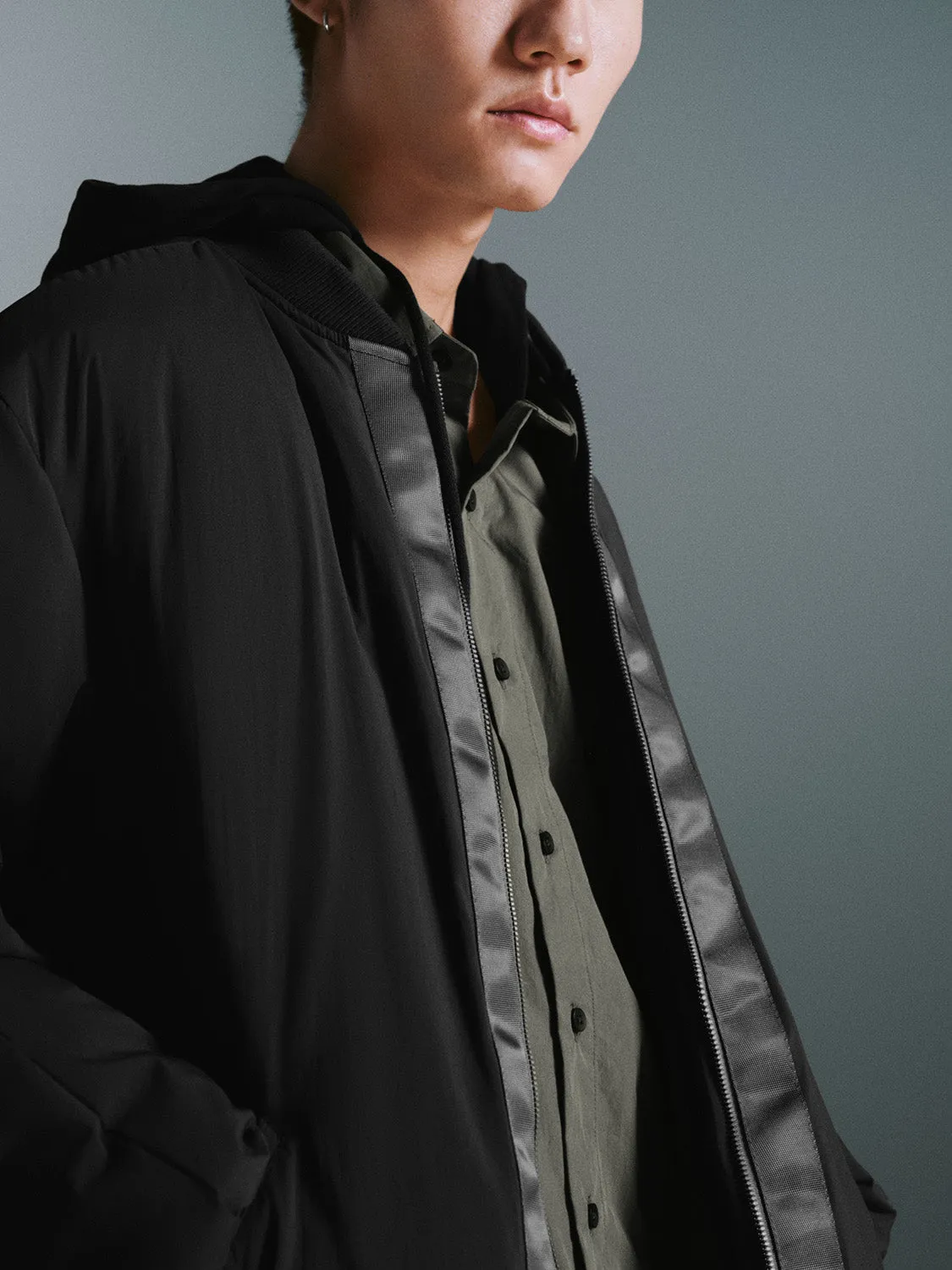 Zip Up Front Down Outerwear