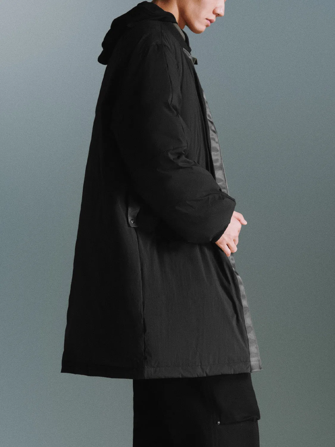Zip Up Front Down Outerwear