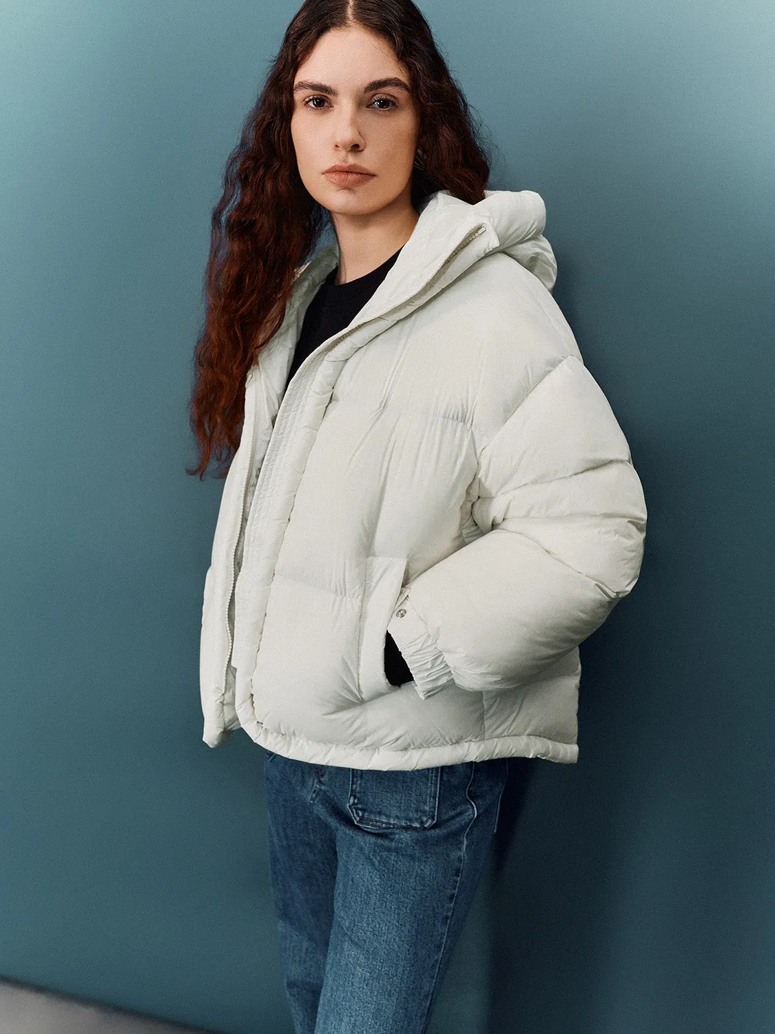 Zip Up Front Down Outerwear