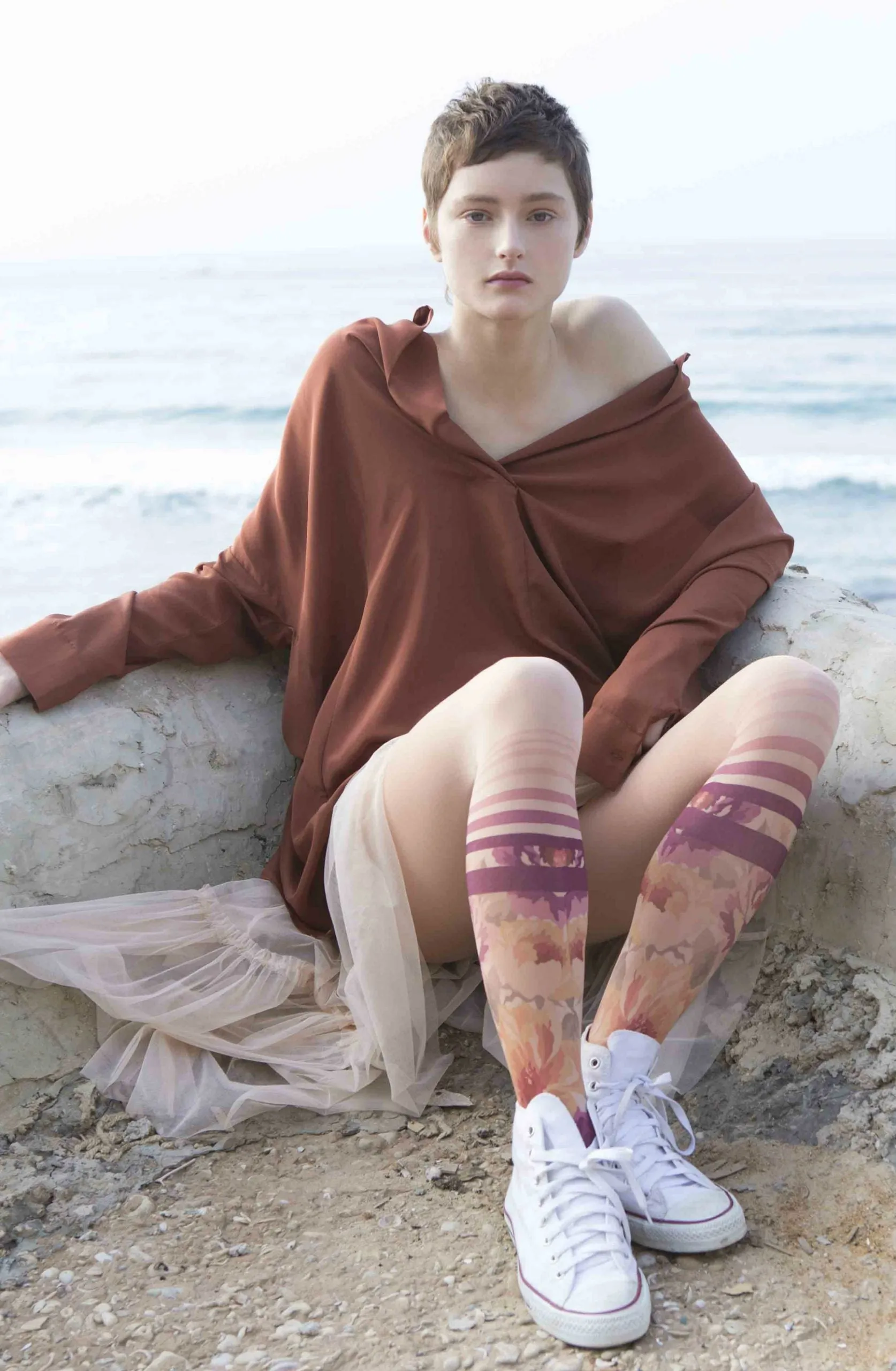 Zohara "Sock In The Garden" Powder Tights
